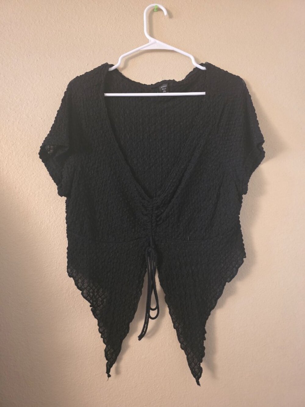 Shein Size 2X Black Crop Top